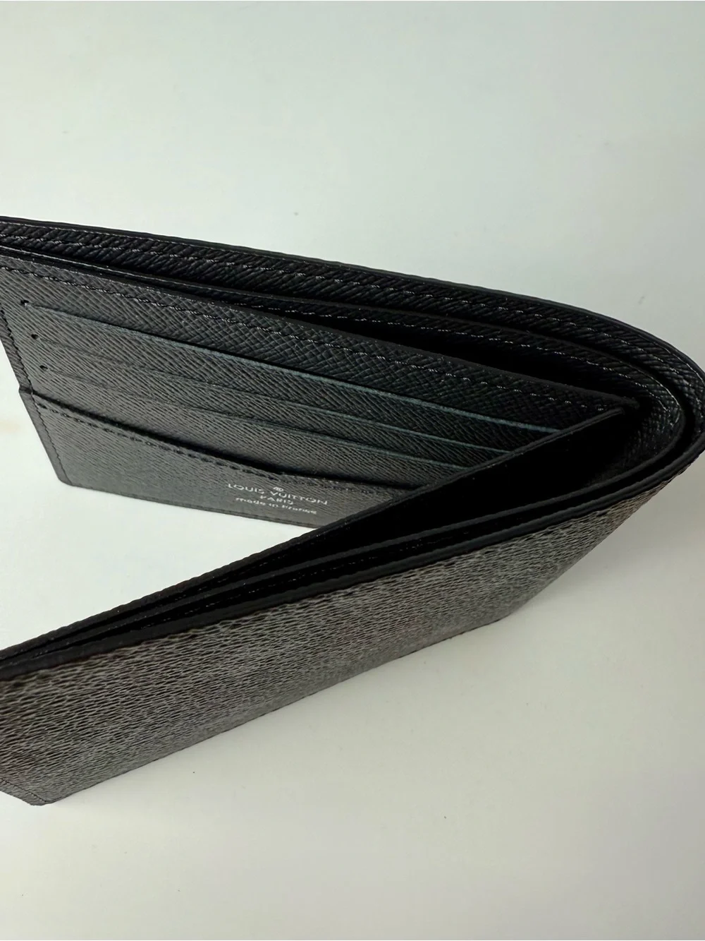 Louis Vuitton Black & Gray Monogram Canvas Wallet